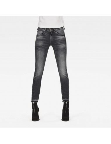 Jean 3301 Mid Skinny Ripped Edge Ankle