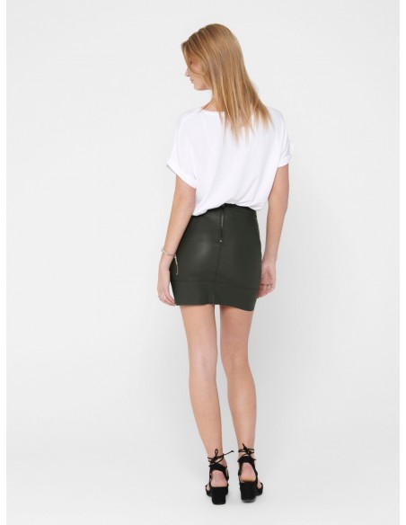 Only Onlbase Faux Leather Skirt OTW Noos Jupe Femme
